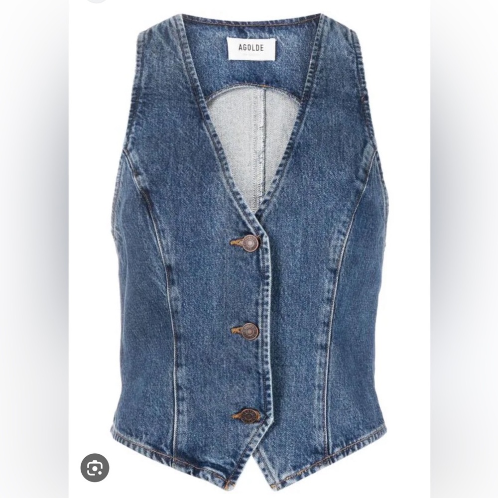 A Golde denim vest in color Ambition S
